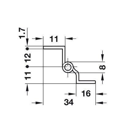 Zawias klasyczny 8mm 1 Zawias klasyczny 8mm 1