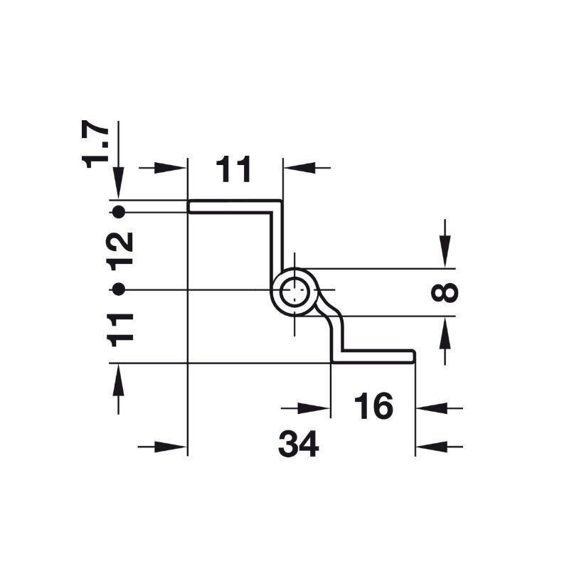 Zawias klasyczny 8mm 1 Zawias klasyczny 8mm 1