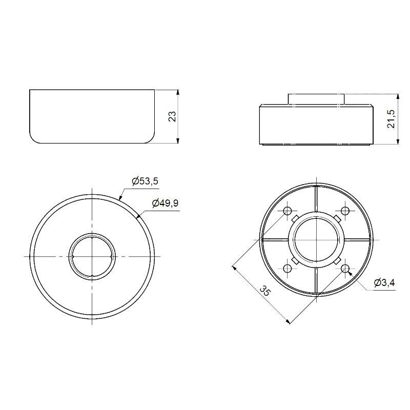 Self-adhesive gliders 1