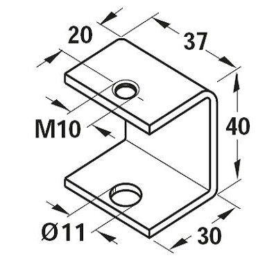 Leg mounting plate 1
