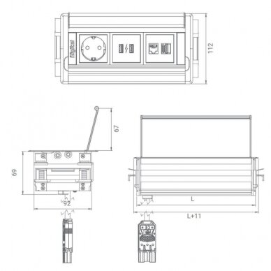 KompaktS z ładowarką USB 3