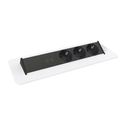 Axessline QuickBox, 3 gniazda zasilania + 2 porty USB 5