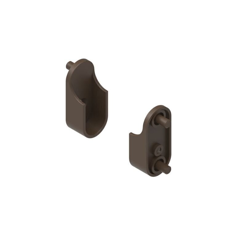 Drążek do szafy 30x15 mm zestaw uchwytów 1 Drążek do szafy 30x15 mm zestaw uchwytów 1