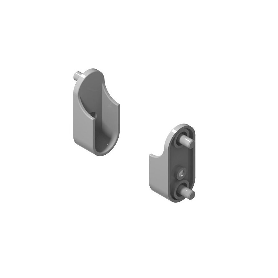 Drążek do szafy 30x15 mm zestaw uchwytów Drążek do szafy 30x15 mm zestaw uchwytów