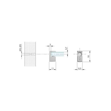 Shelf support „Grace“ 1 Shelf support „Grace“ 1