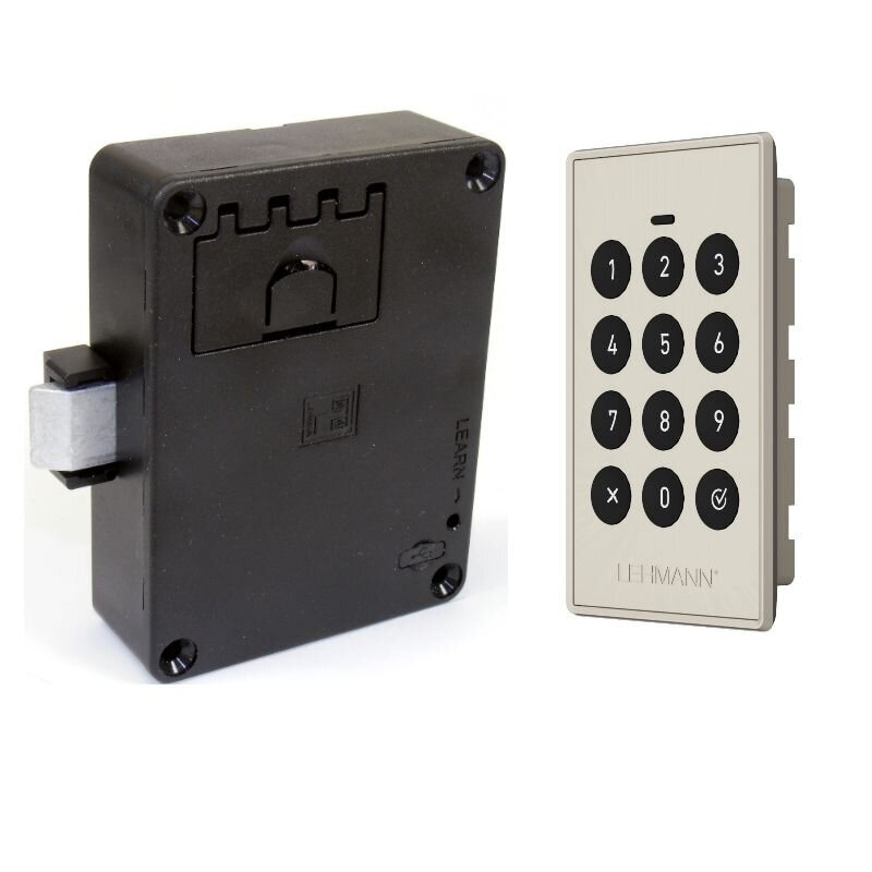 Electronic spring bolt lock M410 with keypad 7 Electronic spring bolt lock M410 with keypad 7