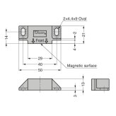 Sealed magnetic catch, 29.4 N