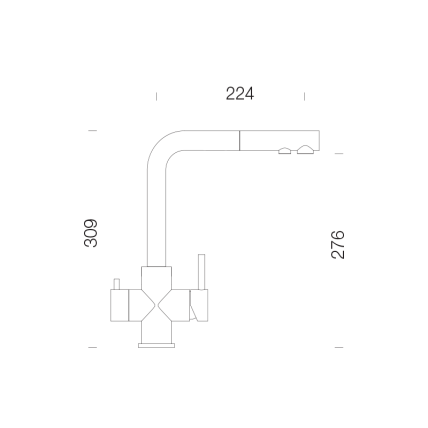 Mixer tap VITUS with filtered water function 5 Mixer tap VITUS with filtered water function 5