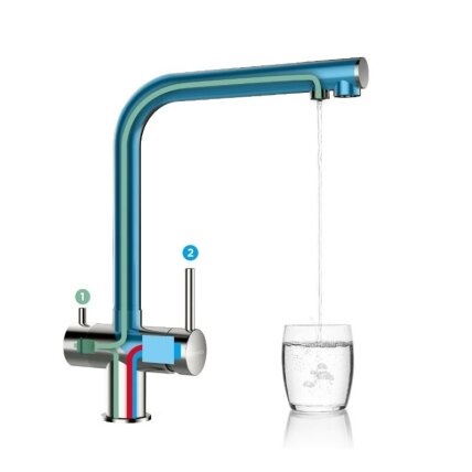 Mixer tap VITUS with filtered water function 1