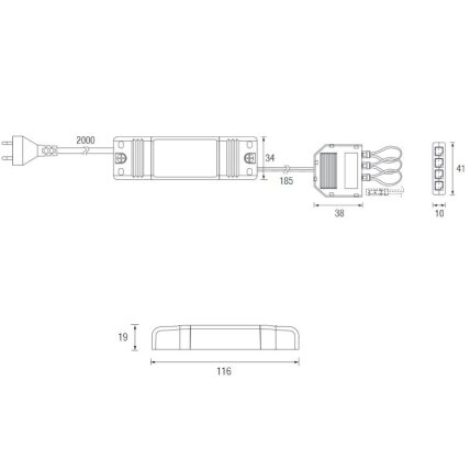Toiteallikas FO. LED-valgustitele, 24 VDC 1