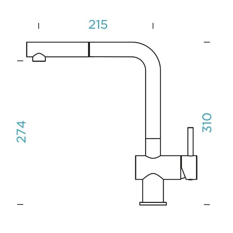 Mixer tap EPOS, low pressure, with pull-out spout 3