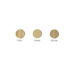 Wooden cover cap for connector housings, Ø - 18 mm, self-adhesive