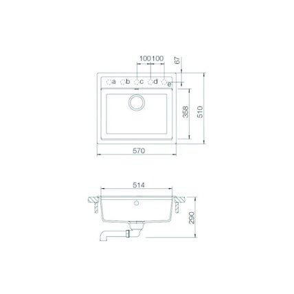Virtuves izlietne MONO N-100 7