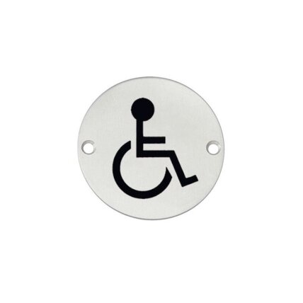 Graphic sign for doors "Disabled person" Graphic sign for doors "Disabled person"