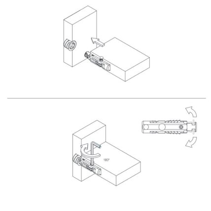 Recessed horizontal fitting ROSTRO 2 Recessed horizontal fitting ROSTRO 2