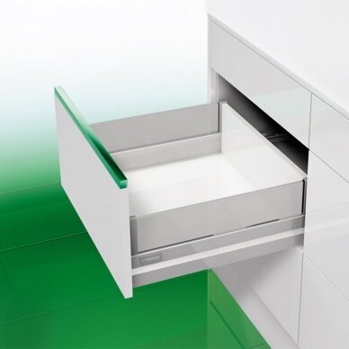 "Nova Pro Deluxe Crystal" drawer with height extension panel, H-186 mm