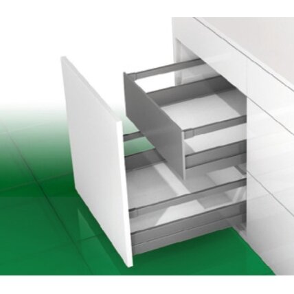 „Nova Pro Scala“ inset drawer, H-186 mm, L-500 mm, with rectangular railing „Nova Pro Scala“ inset drawer, H-186 mm, L-500 mm, with rectangular railing