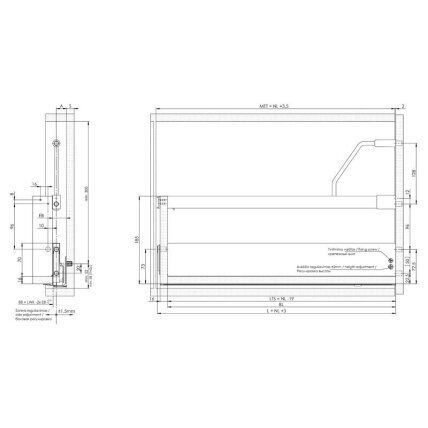 „Nova Pro" Y-shape rectangular railing set 1 „Nova Pro" Y-shape rectangular railing set 1