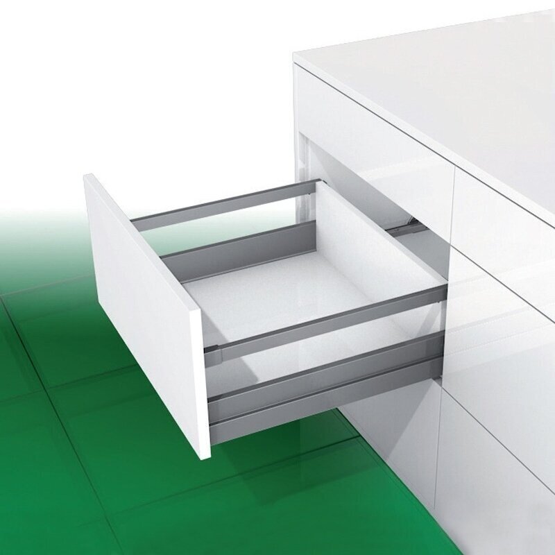 "Nova Pro Scala" drawer with rectangular railing H-90 + X mm "Nova Pro Scala" drawer with rectangular railing H-90 + X mm