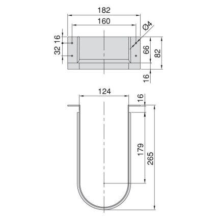 Curved undersink insert 1