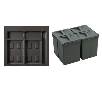 Bin sets for 600 mm drawer width 6 Bin sets for 600 mm drawer width 6