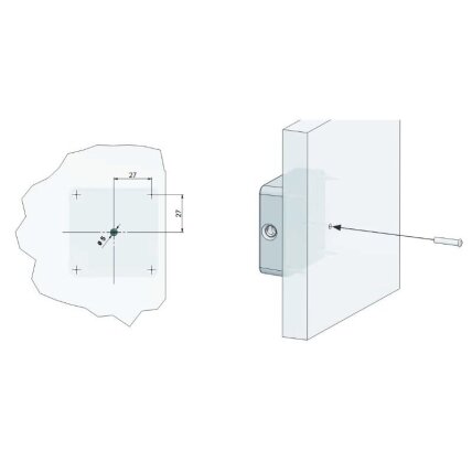 Optical signal pin CAPTURA for furniture front 2 Optical signal pin CAPTURA for furniture front 2