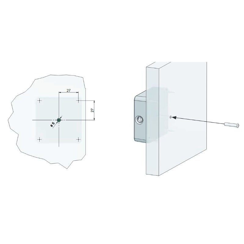Optical signal pin CAPTURA for furniture front 2 Optical signal pin CAPTURA for furniture front 2