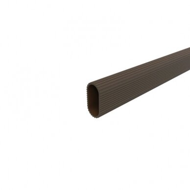 Oval tube, brown color 3