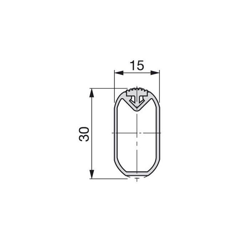 Ovalus vamzdis su gumine apsauga 1