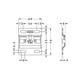 Set of hangers 807 for base cabinet