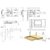 Set of hangers 807 XL for base cabinet