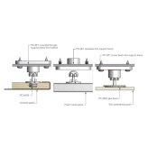 Surface mount female screw fix PC-SF1 Surface mount female screw fix PC-SF1