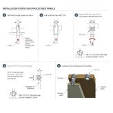 The self tapping PC-F1A female clip The self tapping PC-F1A female clip