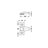 Panel component of „Push In“ fitting