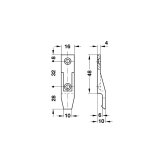 Panel component with lip of „Suspension“ fitting