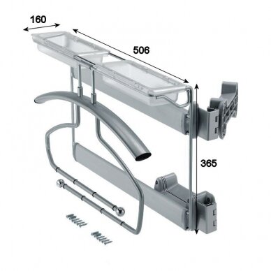 Suit hanger with universal tray for details 1