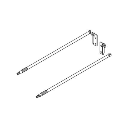 SIDE GALLERY RAIL SET for wooden drawers | Runners | Hardware for ...