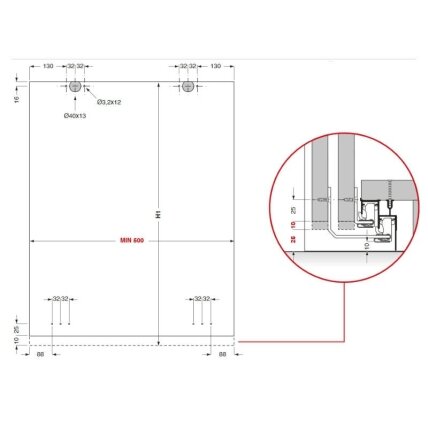 System drzwi podwieszanych PS06 MF 3 System drzwi podwieszanych PS06 MF 3