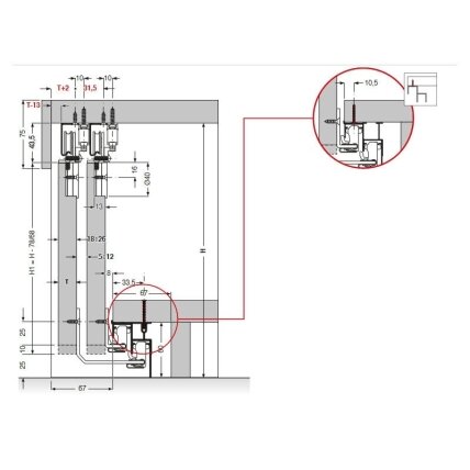 System drzwi podwieszanych PS06 MF 4 System drzwi podwieszanych PS06 MF 4