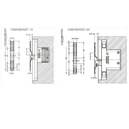 Hanging plate for hanger 821 1 Hanging plate for hanger 821 1