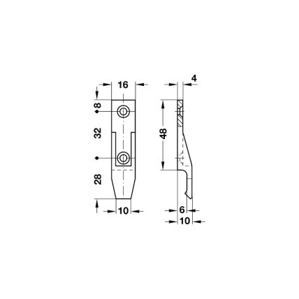 Panel component with lip of „Suspension“ fitting 1