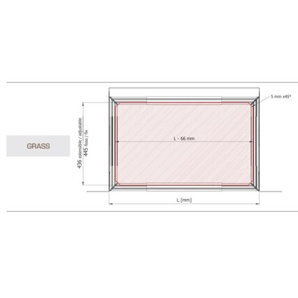 PAPILLON frame set with Grass NovaPro rails 5