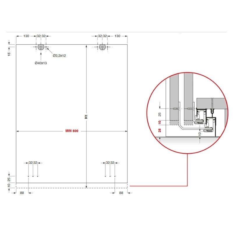 System drzwi podwieszanych PS06 MF 3 System drzwi podwieszanych PS06 MF 3