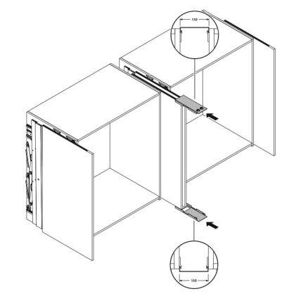 PB15 Mini кронштейн для наружного монтажа, для двух дверей. PB15 Mini кронштейн для наружного монтажа, для двух дверей.