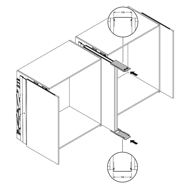 PB15 Mini кронштейн для наружного монтажа, для двух дверей. PB15 Mini кронштейн для наружного монтажа, для двух дверей.