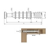 Шток эксцентрика, евровинт G&G