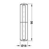 Plastmasas apdare regulējamām virām 16 mm