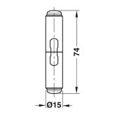 Plastmasas apdare virām 13 mm