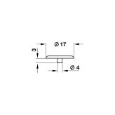 Plastic cover cap for Ø 15 mm eccentric Plastic cover cap for Ø 15 mm eccentric