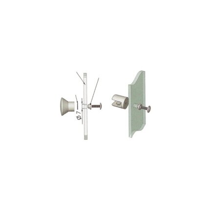 Plastic nut for glass 1
